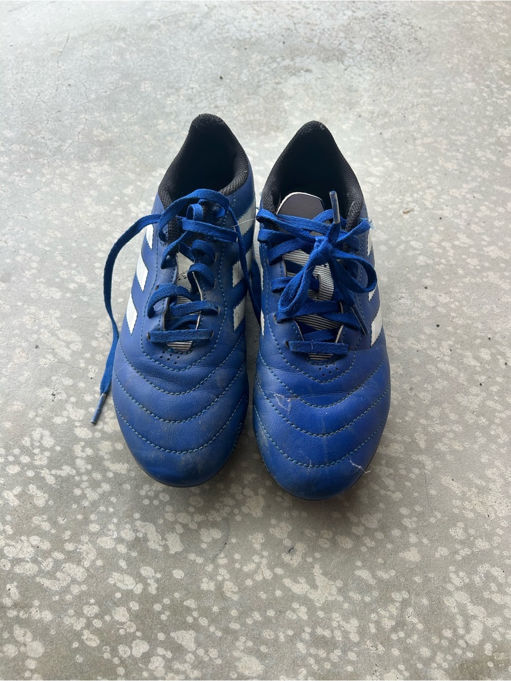 Kids Blue Adidas Soccer Shoes